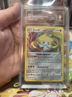 Pokemon Jirachi 119/185 Amazing Rare Vivid Voltage TAG 9 Mint - Image 5