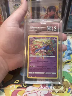 Pokemon Zacian Vivid Voltage Amazing Rare 082/185 TAG 9 Mint - Image 1