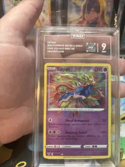 Pokemon Zacian Vivid Voltage Amazing Rare 082/185 TAG 9 Mint - Image 2