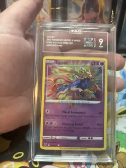 Pokemon Zacian Vivid Voltage Amazing Rare 082/185 TAG 9 Mint - Image 4