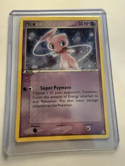 Pokemon Mew 111/110 Secret Rare EX Holon Phantoms 2006 WOTC Era Creased - Image 1