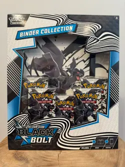 Pokemon Scarlet & Violet Black Bolt Binder Collection Factory Sealed Box - Image 1