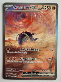 Great Tusk ex 246/198 - Scarlet & Violet Base SIR - Pokemon TCG - Image 1
