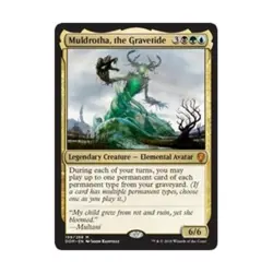 WOTC MtG Dominaria Muldrotha Gravetide (MR) (Foil) EX - Image 1