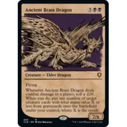 Ancient Brass Dragon (showcase) MTG Commander Legends: Battle For Baldur's Gate - Image 1