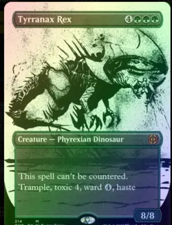 MTG Tyrranax Rex Showcase Foil Phyrexia: All Will Be One, Mythic #314 - Image 1