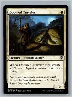 Magic The Gathering Commander Legends Doomed Traveler #019/361 MTG TCG CCG - Image 1