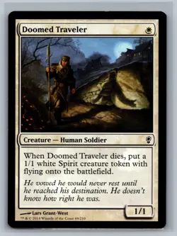 Magic MTG Conspiracy 4x Doomed Traveler #69/210 TCG CCG Playset - Image 1
