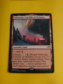 Sokenzan, Crucible of Defiance NEO rare legendary land MTG Card. - Image 2