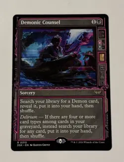 MTG Demonic Counsel - Duskmourn: House Of Horror SHOWCASE LP - Image 1