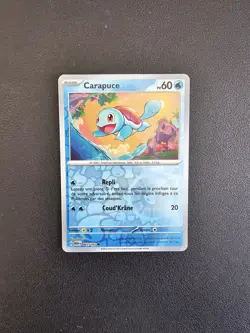 Carte Pokemon REVERSE Carapuce 007/165 MEW Ecarlate Violet Pokemon 151 FR NEUF - Image 1