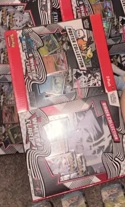 1 Pokemon Black Bolt and White Flare Binder + Poster Collection SamsClub Bundle - Image 1