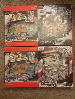 1 Pokemon Black Bolt and White Flare Binder + Poster Collection SamsClub Bundle - Image 4