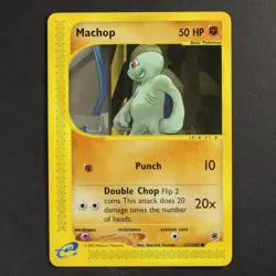 Machop 117/165 Expedition Pokemon TCG VG Condition Non Holo 2002 - Image 1