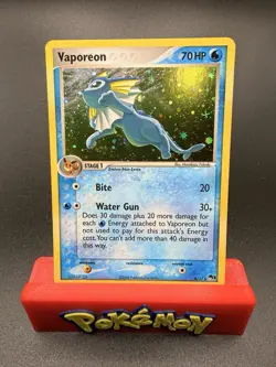 Vaporeon 6/17 POP Series 3 Promo Pokemon Card Holo Foil Rare LP - Image 1