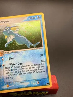 Vaporeon 6/17 POP Series 3 Promo Pokemon Card Holo Foil Rare LP - Image 2