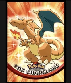 🔥Pokemon Topps Charizard #06 Green Logo TV Animation Rare.NM - Image 1