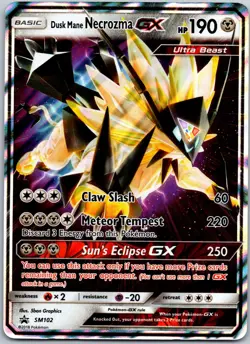 Dusk Mane Necrozma GX SM102 Promo Sun & Moon Promos LP - Image 1