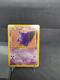 Pokemon TCG Fossil Gengar 20/62 Non-Holo NM - Image 1