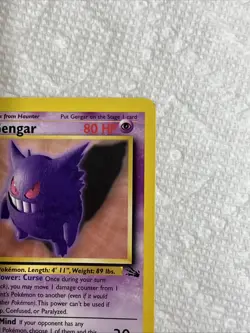 1999 Pokemon Fossil Gengar 20/62 Free Shipping - Image 5
