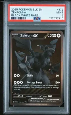 ZEKROM EX Black Bolt Black White Rare #172 PSA 9 Pokemon [Nostalgium] - Image 1