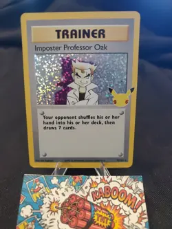 Pokemon TCG 1999 Base Set *Shadowless Impostor Professor Oak Trainer 73/102* - Image 1
