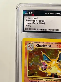 CHARIZARD (1999) 4/102 RARE UNLIMITED BASE SET HOLO CGC 6.5 EX/NM+ POKEMON - Image 3