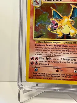 CHARIZARD (1999) 4/102 RARE UNLIMITED BASE SET HOLO CGC 6.5 EX/NM+ POKEMON - Image 4