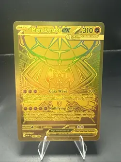 Pokemon Mega Zygarde ex 124/088 Gold Mega Hyper Rare Perfect Order - Image 1