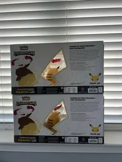2 Pokemon TCG Celebrations Premium Figure Collection Boxes Pikachu Vmax Sealed - Image 2