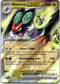 Pokemon TCG Noivern ex 153/193 Paldea Evolved Holo Rare Lightly Played - Image 1