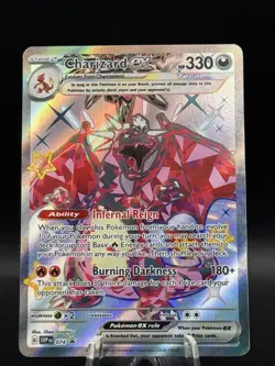 Pokemon TCG Scarlet & Violet Charizard ex 074 Black Star Promo - Image 1