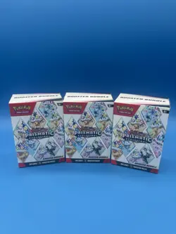 Pokemon - Prismatic Evolutions Sealed Booster Bundle Lot of 3 - Image 1