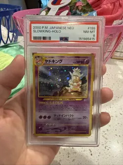 2000 Pokemon Japanese Slowking-Neo- #199 PSA 8 NM-MT Vintage Rare!! - Image 1