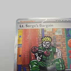 Pokemon TCG Lt. Surge's Bargain 185/132 Mega Evolution Special Illustration Rare - Image 2