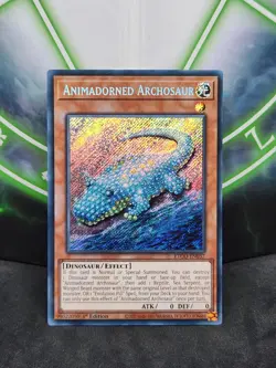 Yugioh Animadorned Archosaur ETCO-EN037 Secret Rare 1st Edition NM - Image 1