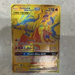 Pokemon Reshiram & Charizard GX Ultra Rare Holo 220/173 Tag Team Japanese 270 HP - Image 1