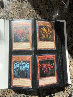 Yu-Gi-Oh Exodia The Fobidden One Lob-en124 Slifer Obelisk Near Mint Binder - Image 1