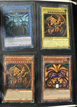 Yu-Gi-Oh Exodia The Fobidden One Lob-en124 Slifer Obelisk Near Mint Binder - Image 3
