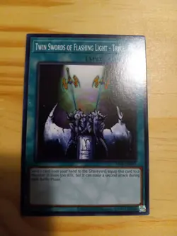 Yugioh 25th Anniversary Twin Swords Of Flashing Light -Tryce DCR-EN037 Common NM - Image 1