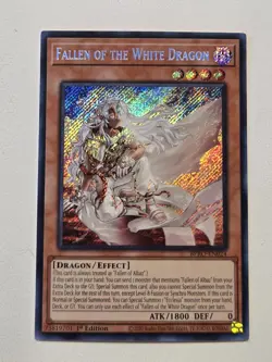 Fallen of the White Dragon BPRO-EN024 Secret Rare Burst Protocol Yugioh NM - Image 1