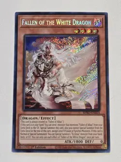 Fallen of the White Dragon BPRO-EN024 Secret Rare Burst Protocol Yugioh NM - Image 2