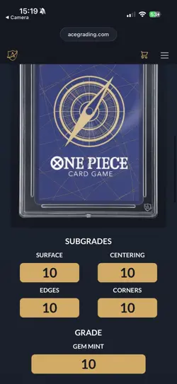 Monkey D Luffy ST10-006 - 1st Anniversary Set One Piece ACE 10 Perfect Subs - Image 2