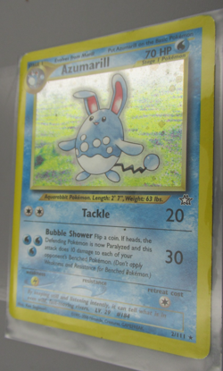 2000 POKEMON NEO GENESIS #2/111 AZUMARILL HOLO SHADOW CARD - Image 1