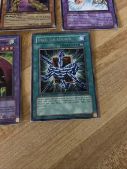 1996 Lot of 5 Yu-Gi-Oh! Cards First Edition Skull Lockdown Dragon Fiend - Image 3