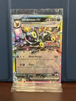 Pokemon Umbreon EX Prismatic Evolutions Stamped Promo Card 060/131 NM Sealed - Image 3