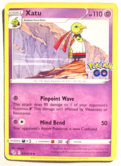 Pokemon XATU! + FREE extra Rare card! - Image 1