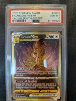 Pokemon TCG Arceus VSTAR Crown Zenith Card GG70/GG70 PSA 10 - Image 1