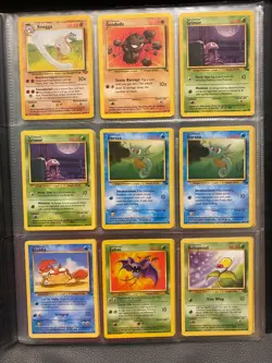 Jungle Fossil Base Set Pokemon TCG Cards Collection Bundle Vintage 1999 WOTC - Image 1