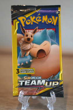 7.89g Pokemon TCG Team Up Mini Booster Pack 3 Card Snorlax Pikachu Art Sealed - Image 2